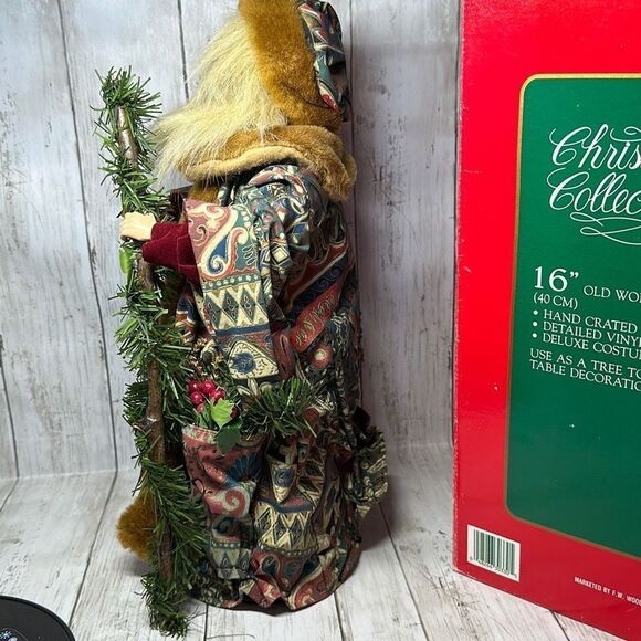 Christmas Collection 16” Old World Santa Tree Top or Table Decoration - Picture 5 of 9